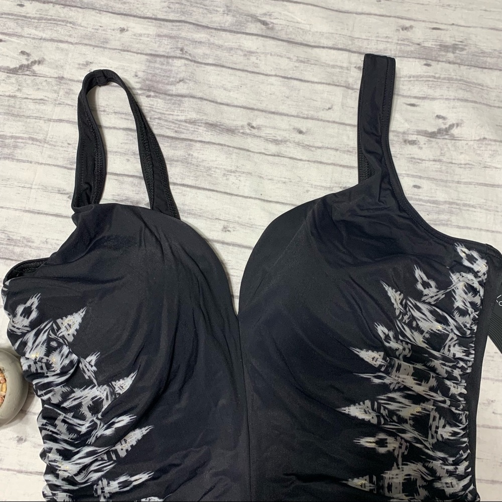 NWT Miraclesuit Labyrinth Temptress Tummy Control One Piece Swimsuit - Picture 12 of 13